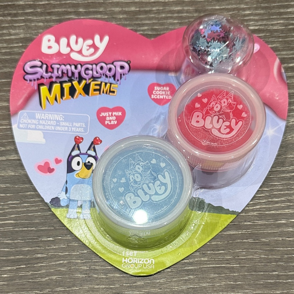 NWT Bluey Slimygloop Mix'Ems Set